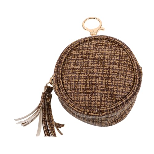 BUGUUYO Auto Schlüssel Tasche Mit Quaste Und Schlüsselanhänger Für Leichte Mini Geldbörse Für Schlüssel Münzen Und Kleine Gegenstände Für Und Alltag von BUGUUYO