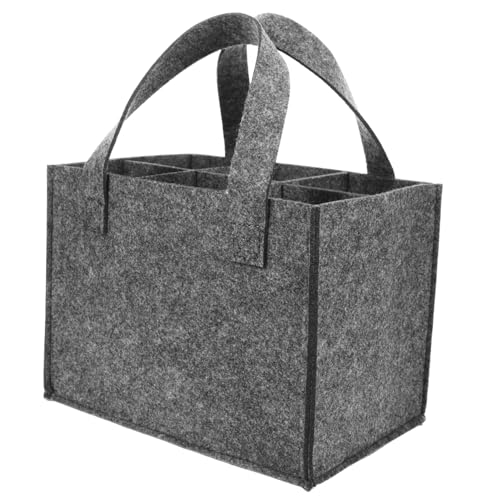 BUGUUYO Filz Weinflaschentasche Tragetasche aus Robustem Filz Leicht Strapazierfähig Praktische Aufbewahrungstasche für Weinflaschen Geschenkbeutel für Feiertage und Zuhause von BUGUUYO