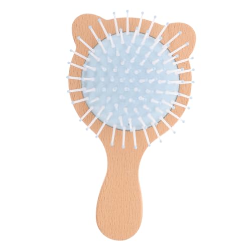 BUGUUYO Holzgriff Luftkissen Haarbürste Entwirrungsbürste Massage Paddelbürste für Dünnes Dickes Lockiges Haar Geeignet für Frauen und Teenager Haarstyling Tool Farbe von BUGUUYO