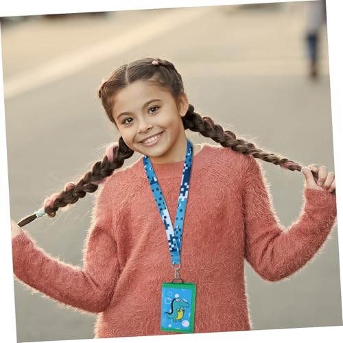 BUGUUYO Multifunktionale aus Strapazierfähigem Canvas mit Abnehmbarem Lanyard und Hüftclip Cartoon design Krokodil Vielseitige Fächer für Karten Münzen und Scheine für Junge Mädchen und von BUGUUYO