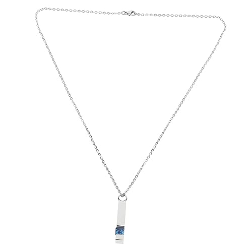 BUGUUYO Urnen Anhänger Halskette mit Offenem Aschefach Langlebiger Gedenkschmuck für Verstorbene Anhänger für Frauen Andenken Gravierbar Silberfarben von BUGUUYO