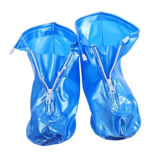 BUGUUYO Wiederverwendbare wasserdichte Schuhüberzieher mit Reißfester Sohle Faltbar und Leicht Unisex Überschuhe für Damen und Herren Praktische Regenschutz Überschuhe für Alltag und von BUGUUYO