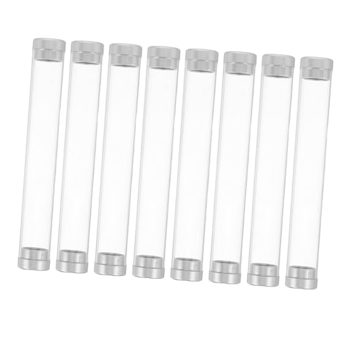 BUGUUYO 8stücke Tragbare Pinzettenaufbewahrung Aus Durchsichtigem Kunststoff Organizer Für Wimpernwerkzeug Reiseetui Für Make-up-Werkzeuge Mit Kappe Pinzettenröhrchen Für Hause Und von BUGUUYO