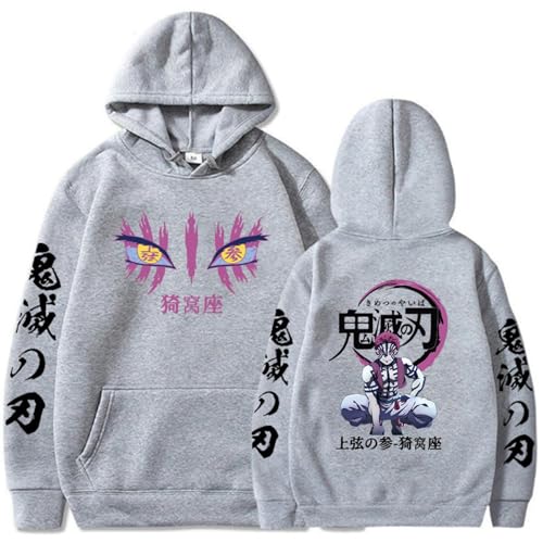 BUIWOT Anime Hoodies Akaza Grafik gedruckt Pullover Mode Cosplay Hoodies Harajuku Streetwear Y2K Sweatshirt Hoodies XS-3XL-Red||3X_l von BUIWOT