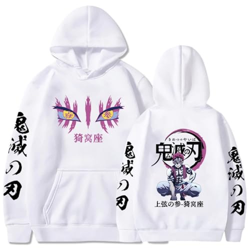 BUIWOT Anime Hoodies Akaza Grafik gedruckt Pullover Mode Cosplay Hoodies Harajuku Streetwear Y2K Sweatshirt Hoodies XS-3XL-Red||3X_l von BUIWOT