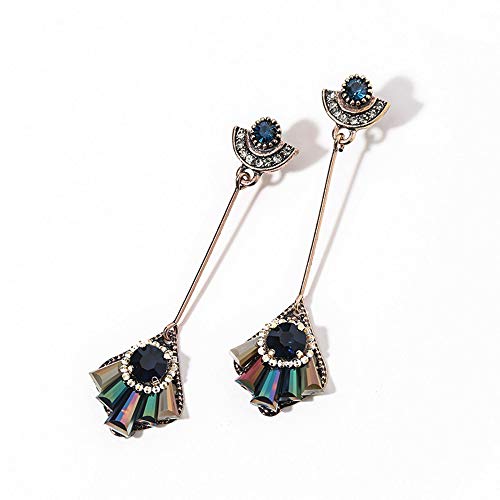 BUKEQILA Damen-Ohrringe: Sterling Silber Ohrstecker mit synthetischem Kristall Zirkonia - Französische Ohrringe mit Geschenkbox von BUKEQILA