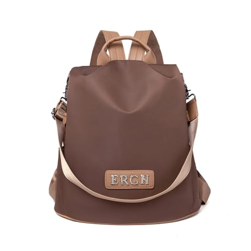 BUKESIYI Damen Tasche Rucksack Handtasche Frauen backpack Klein Anti Diebstahl Schulrucksack Laptop Weekender PU Leder DE78524 Kaffee von BUKESIYI
