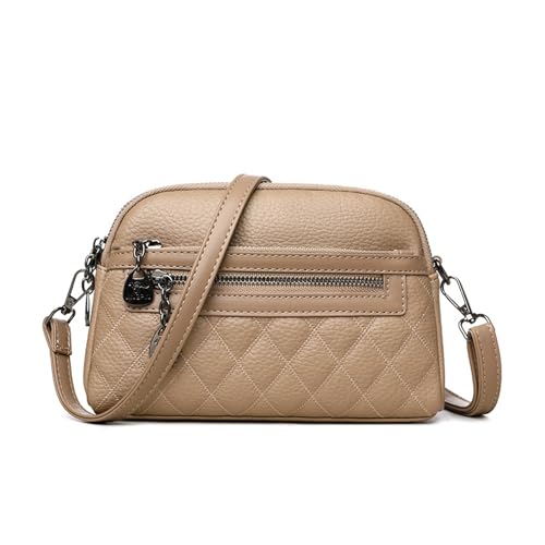 BUKESIYI Damen Tasche Umhängetasche Handtasche Frauen Klein Schultertasche Lack PU Leder Weekender DE77444 Kaki von BUKESIYI