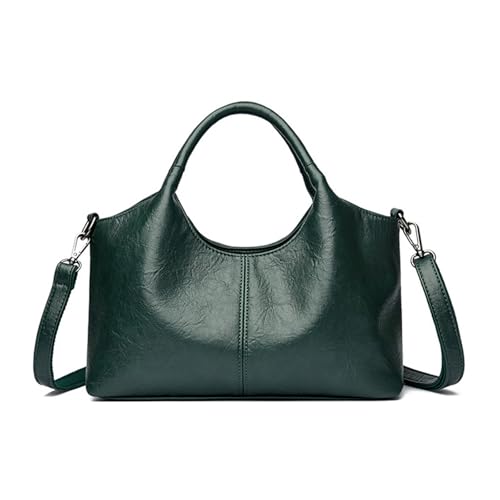 BUKESIYI Damen Tasche Umhängetasche Handtasche Frauen Klein Schultertasche Lack PU Leder Weekender DE77452 Grün von BUKESIYI