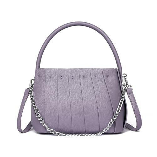 BUKESIYI Damen Tasche Umhängetasche Handtasche Frauen Klein Schultertasche Lack PU Leder Weekender DE77460 Schwarzrot von BUKESIYI