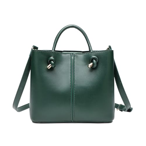 BUKESIYI Damen Tasche Umhängetasche Handtasche Frauen Klein Schultertasche Lack PU Leder Weekender DE77470 Grün von BUKESIYI