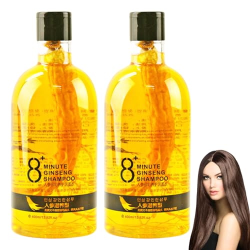 Ginseng Extract Root Nourishing Shampoo, 8+ Minute Ginseng Shampoo for Hair Growth, Dr. Shangguan Anti-Hair Loss Shampoo for Men and Women (2PCS) von BUKISA