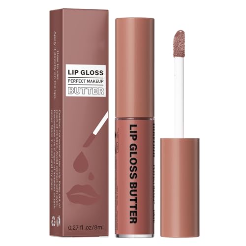 Glänzender Lipgloss, Feuchtigkeitsspendender Lipgloss-Tönungs-Flüssiglippenstift, Slight Shine Lip Plumper Gloss Lip Stain für schälende Haut, trockene Lippen und Lippen-Make-up Bukisa von BUKISA