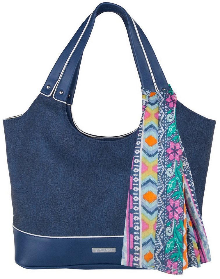 BULAGGI Handtasche 50054, Blanche shoulderbag mit Zierband, Frontlabel aus Metall von BULAGGI