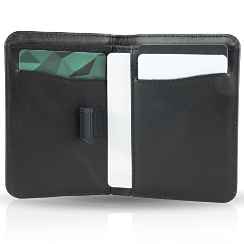 BULLAZO Fino Urban, kleines Herren Slim Wallet mit RFID Schutz, Leder, Schwarz von BULLAZO