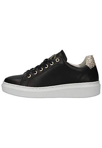 BULLBOXER Damen Low-Top Sneaker, Frauen Halbschuhe,straßenschuhe,freizeitschuhe,plateausohle,weiblich,schnürschuhe,Schwarz (Black),38 EU / 5 UK von BULLBOXER