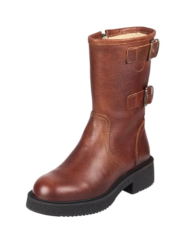 BULLBOXER Women Boots 555501E6LA Cognac 39 von BULLBOXER