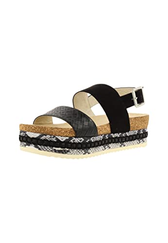 BULLBOXER Damenschuhe Sandalen Elegant Sandale Schwarz Freizeit, Schuhgröße:38 EU von BULLBOXER