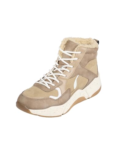 BULLBOXER Damenschuhe Stiefeletten Schnürer Schnürstiefelette Beige Freizeit, Schuhgröße:38 EU von BULLBOXER