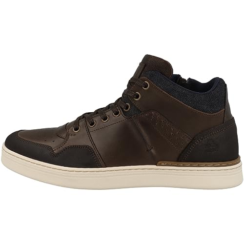 BULLBOXER Herren Sneaker mid 887P51789B Dunkelbraun 42 von BULLBOXER