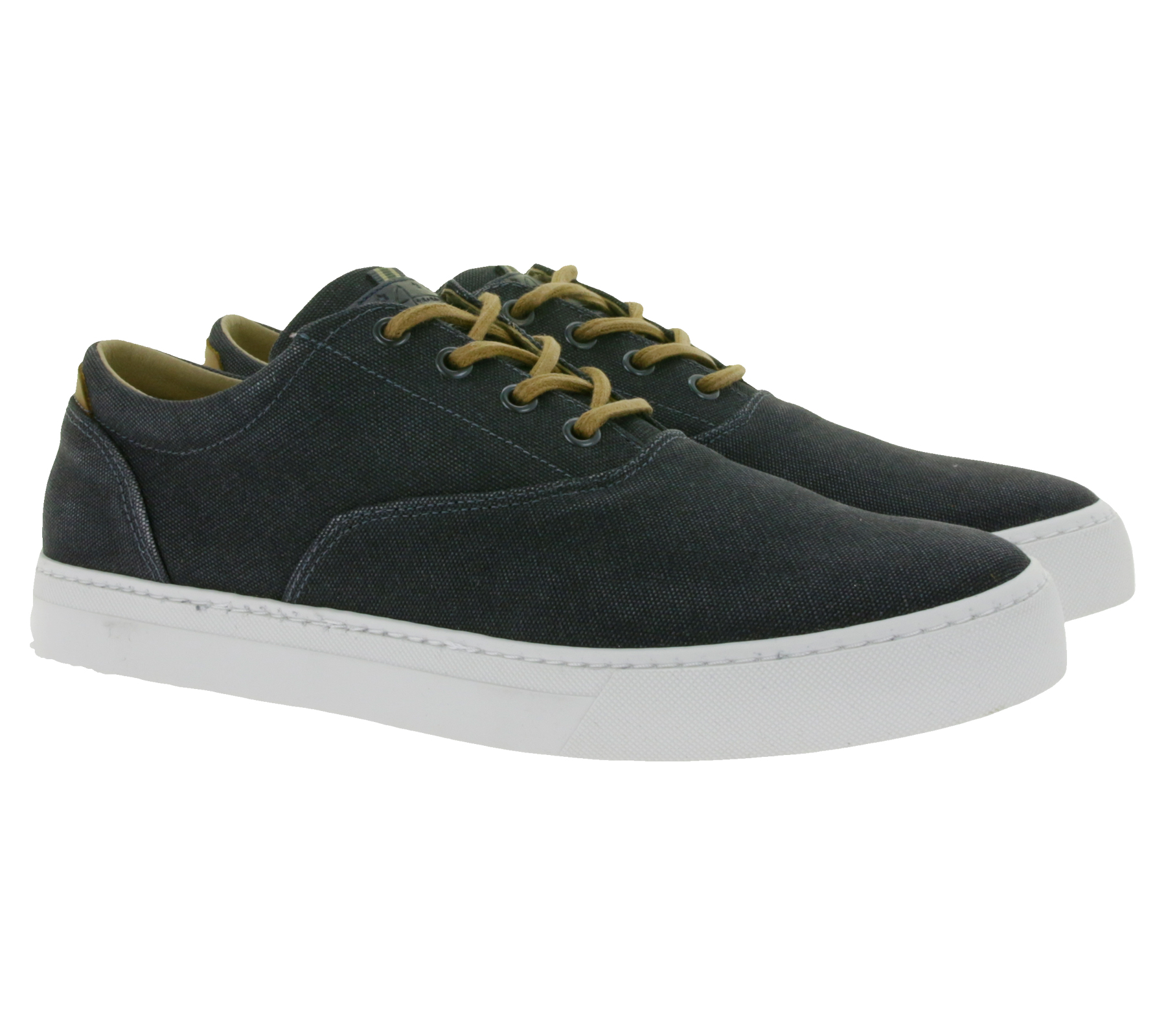 BULLBOXER Herren Canvas-Sneaker mit Wechselfußbett City-Schuhe 759K23956S T059 Schwarz von BULLBOXER