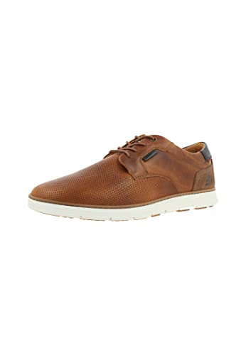 BULLBOXER Herren Echtleder Sneaker tan/Cognac auch in Übergrößen, Herren:48 EU von BULLBOXER