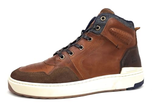 BULLBOXER Herren Schnürschuh Cognac/braun 45 von BULLBOXER