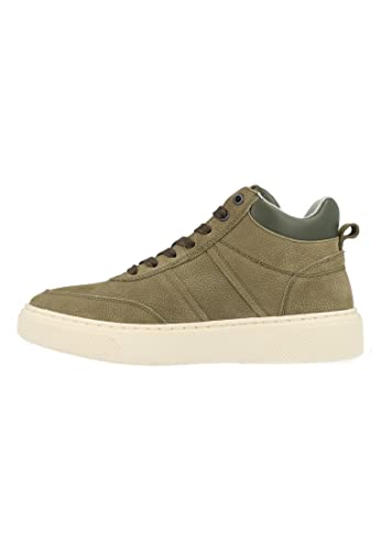 BULLBOXER Herren Sneaker high Oliv/dunkelgrün/Creme 42 von BULLBOXER