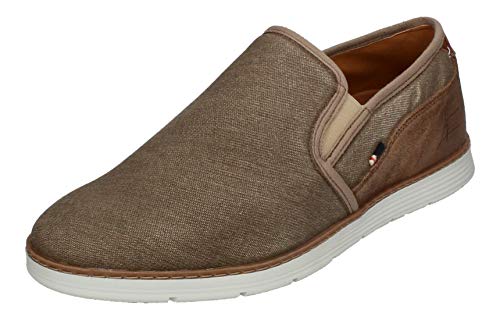 BULLBOXER Slipper in Übergrößen Beige 628K16809AT858SU59 große Herrenschuhe, Größe:50 von BULLBOXER