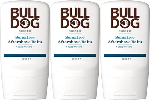BULLDOG Hautpflege – Sensitive After Shave Balsam für Männer, spendet Feuchtigkeit und beruhigt 100 ml x 3 Stück von BULLDOG