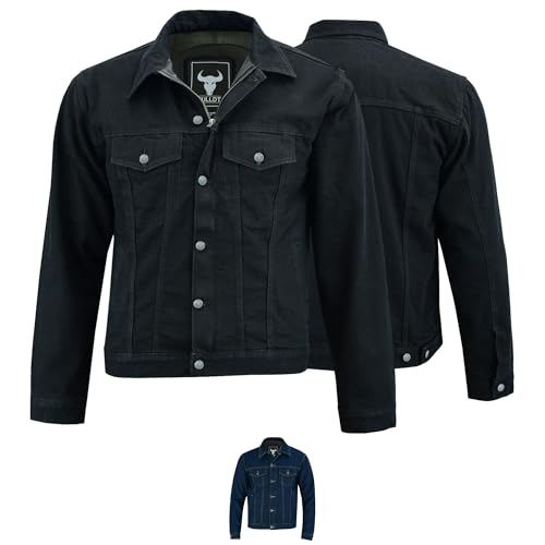 BULLDT Herren Motorradjacke mit Protektoren futter aus 100% Aramid Jeansjacke Trucker - XXL von BULLDT