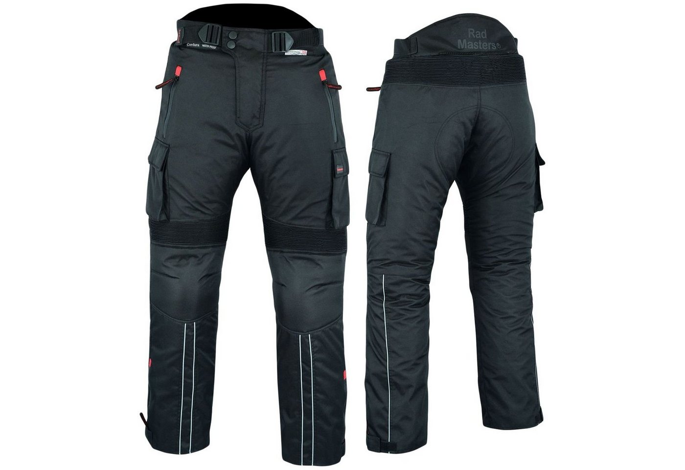 BULLDT Motorradhose GW322T Schwarz Motorradhose Cordura Textilhose von BULLDT