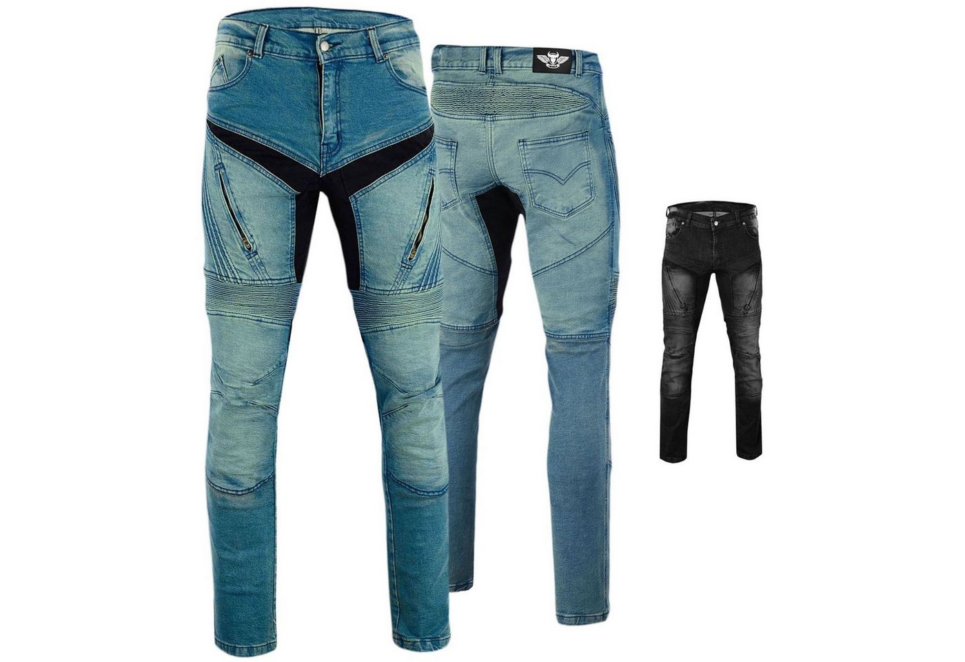 BULLDT Motorradhose JEANS-011 BULLDT Herren Motorradhose Jeans Protektoren von BULLDT