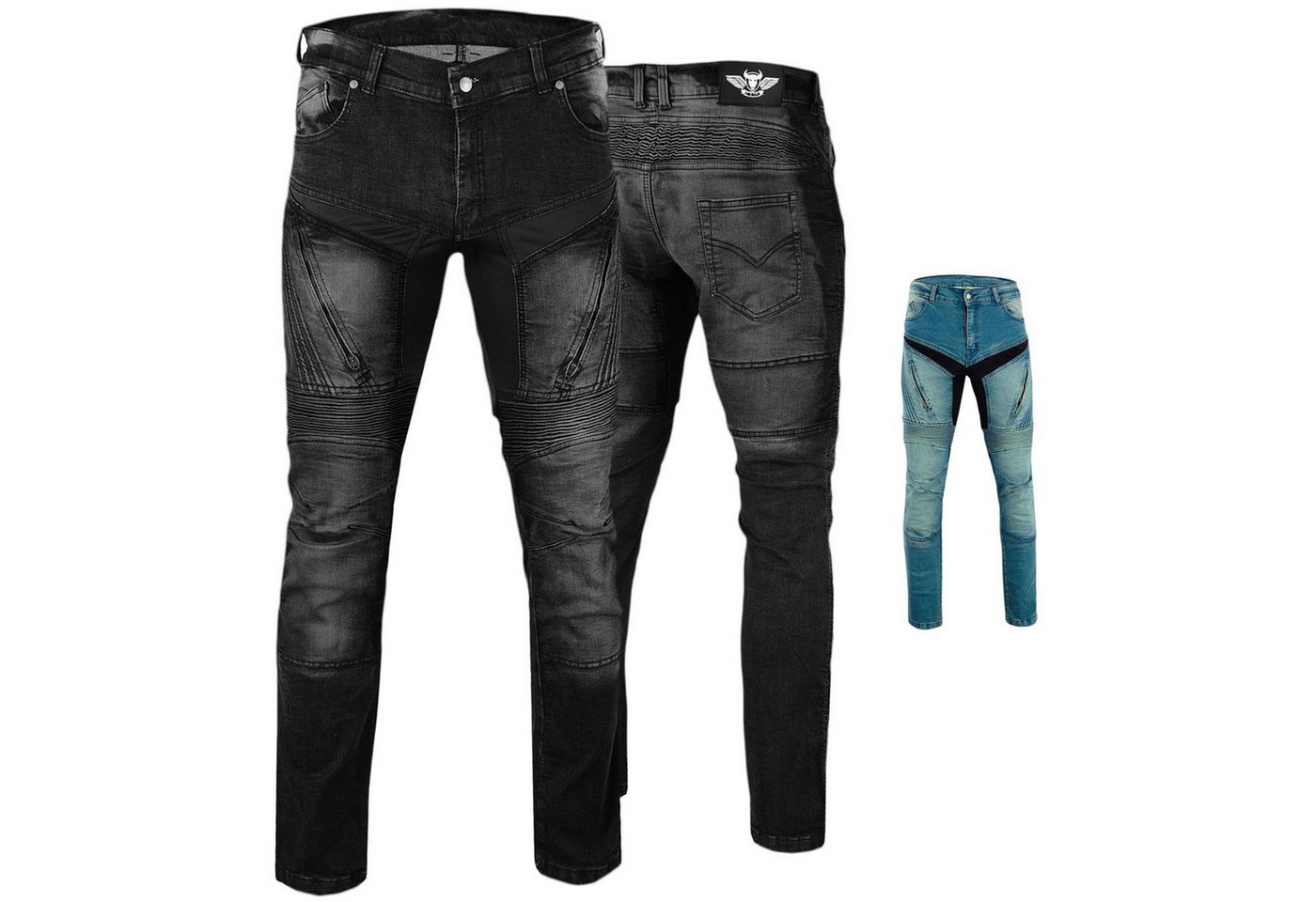 BULLDT Motorradhose JEANS-011 BULLDT Herren Motorradhose Jeans Protektoren von BULLDT