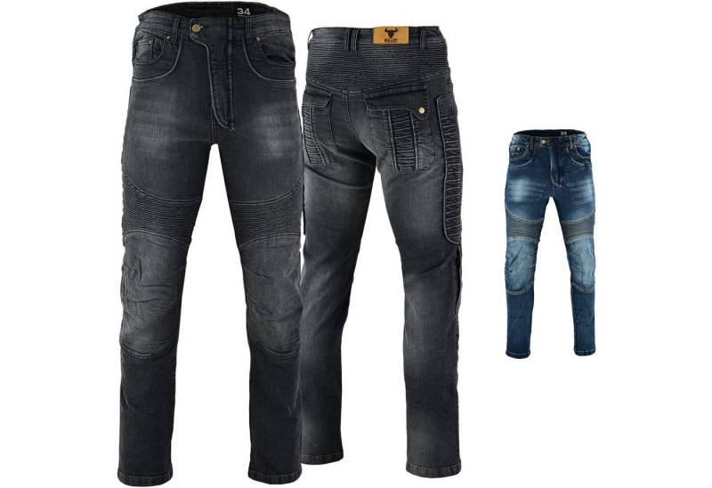 BULLDT Motorradhose JEANS-013 (mit 4 Protektoren) Herren Bikerjeans Motorradjeans Bikerhose Moped Quad Jeanshose von BULLDT