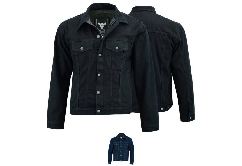 BULLDT Motorradjacke BLD324j Denim Jeansjacke Motorradjacke Trucker Jacke Denimjacke mit Protektoren von BULLDT