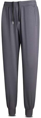 BULLIANT Jogginghose Herren, Hosen Herren Trainingshose Jogger Sporthose Lang Freizeithose Baumwolle Sweathose mit Reißverschlusstaschen(Grigio Scuro,XL) von BULLIANT