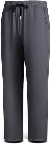 BULLIANT Jogginghose Herren, Hosen Herren Sporthose Lang Baumwolle Sweathose Jogger Freizeithose Trainingshose(Grigio Scuro,L) von BULLIANT