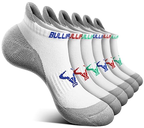 BULLIANT Sneaker Socken 6 Paar, Socken Herren Sportsocken Laufsocken Knöchelsocken Kurzsocken,Atmungsaktive Anti Schweiß(6Paare,43-46) von BULLIANT