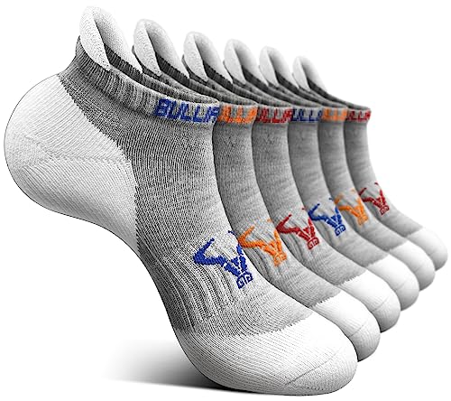 BULLIANT Sneaker Socken 6 Paar, Socken Herren Sportsocken Laufsocken Knöchelsocken Kurzsocken,Atmungsaktive Anti Schweiß(6Paare,47-50) von BULLIANT