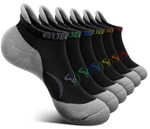 BULLIANT Sneaker Socken 6 Paar, Socken Herren Sportsocken Laufsocken Knöchelsocken Kurzsocken,Atmungsaktive Anti Schweiß(6Paare,39-42) von BULLIANT