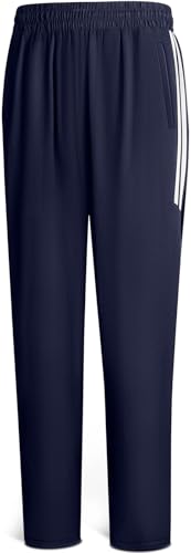BULLIANT Trainingshose Herren, Hosen Herren Jogginghose Freizeithose Sporthose Lang mit Reißverschlusstaschen(Blau,3XL) von BULLIANT