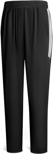 BULLIANT Trainingshose Herren, Hosen Herren Jogginghose Freizeithose Sporthose Lang mit Reißverschlusstaschen(Schwarz,S) von BULLIANT