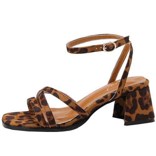 BULVJ Damen Ankle Strap Heels Open Toe Heeled Dress Schuhe - Verstellbare Passform und Stilvolles Design für alle Füße BULVJ Damen Ankle Strap Heels Open Toe Heeled Dress Schuhe - Verstellbare Passform und Stilvolles Design für alle Füße von BULVJ