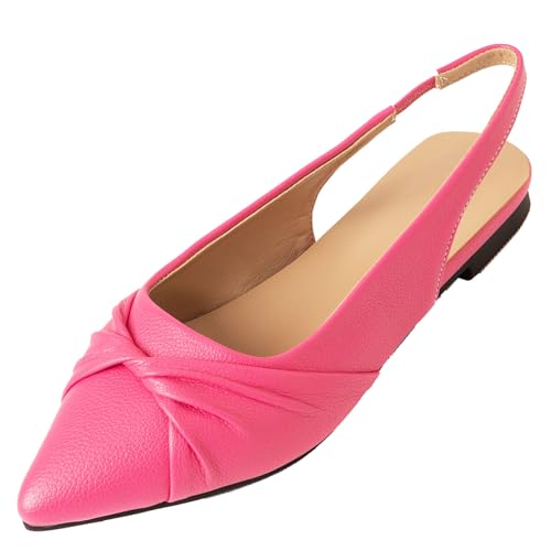 BULVJ Damen Komfort Sandalen mit Flachem Absatz Spitze Zehen Slip On Anzugschuhe BULVJ Damen Komfort Sandalen mit Flachem Absatz Spitze Zehen Slip On Anzugschuhe von BULVJ