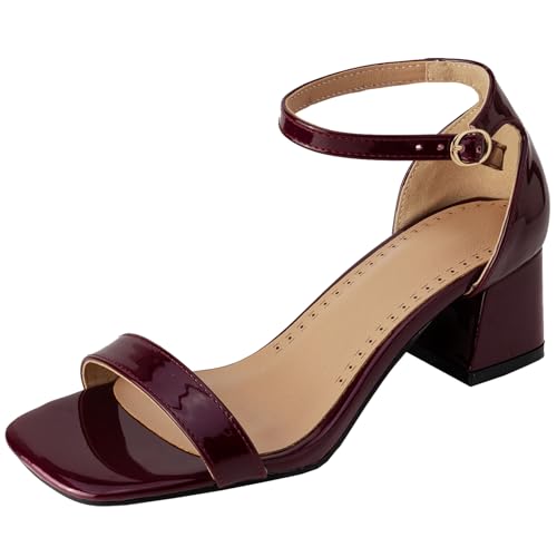 BULVJ Damen Sandalen mit Mittlerem Blockabsatz Knöchelschnallenverschluss Fersen Minimalistische Ästhetik für Sommertrends BULVJ Damen Sandalen mit Mittlerem Blockabsatz Knöchelschnallenverschluss Fersen Minimalistische Ästhetik für Sommertrends von BULVJ