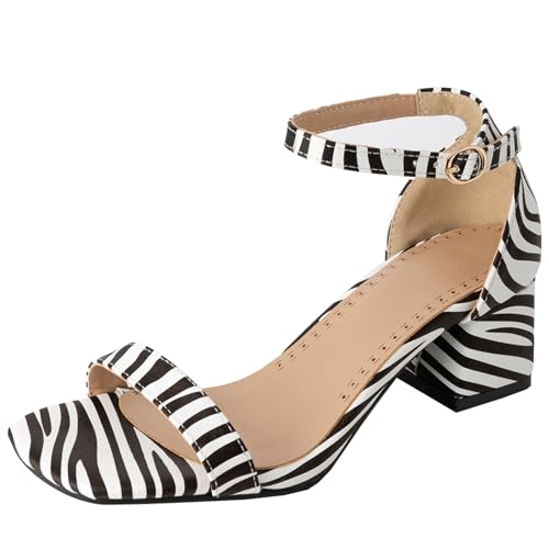 BULVJ Damen Sandalen mit Mittlerem Blockabsatz Knöchelschnallenverschluss Fersen Minimalistische Ästhetik für Sommertrends BULVJ Damen Sandalen mit Mittlerem Blockabsatz Knöchelschnallenverschluss Fersen Minimalistische Ästhetik für Sommertrends von BULVJ