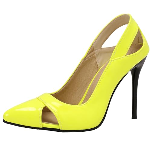 BULVJ Damen Sexy Spitz Spitze Pumps Stiletto Heel und Slip On Anzugschuhe BULVJ Damen Sexy Spitz Spitze Pumps Stiletto Heel und Slip On Anzugschuhe von BULVJ