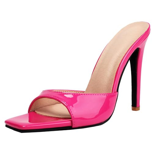 BULVJ Damen Slip-On Slides Sandalen Stilettoabsatz Offenes Zehendesign für Ganztägigen Komfort BULVJ Damen Slip-On Slides Sandalen Stilettoabsatz Offenes Zehendesign für Ganztägigen Komfort von BULVJ