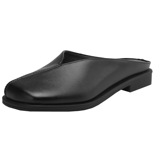 BULVJ Lässige Einfarbige Slip-On-Slide-Sandalen für Damen mit Geschlossener Spitze und Flachem Absatz für den Sommer BULVJ Lässige Einfarbige Slip-On-Slide-Sandalen für Damen mit Geschlossener Spitze und Flachem Absatz für den Sommer von BULVJ